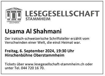 Lesung Usama Al Shahmani