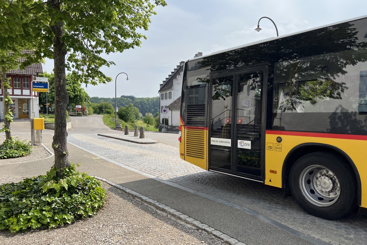 Unterstadt heisst die erste bzw. letzte Haltestelle in Rheinau. Vielleicht wird bald die Steig befahren.