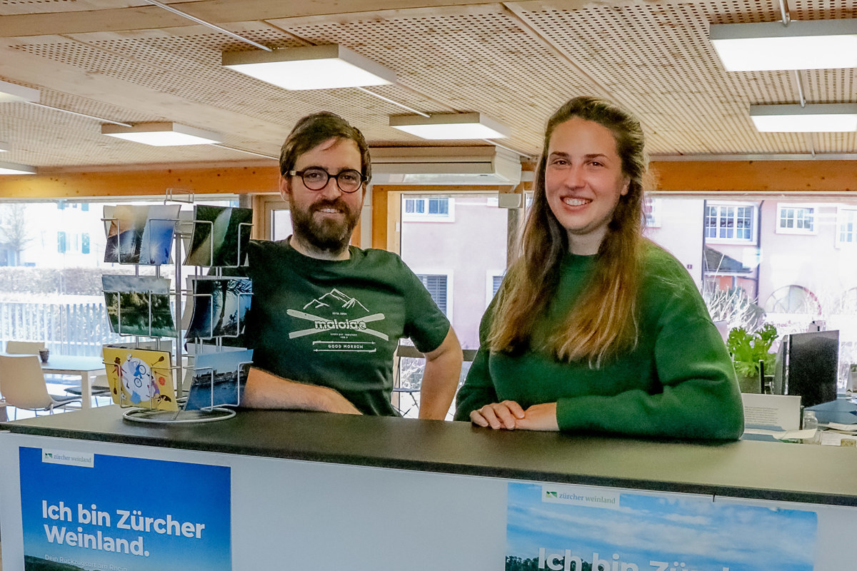 Nik Berger und Fabienne Gander von Pro Weinland ziehen bisher ein positives Fazit.
