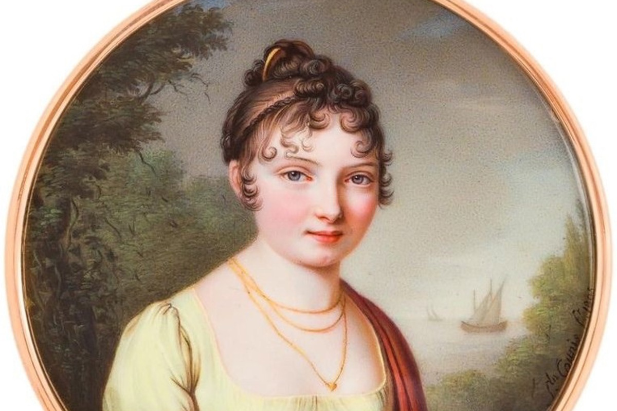 Juliane von Krüdener, gemalt von Salomon Guillaume Counis ( 1785–1859). Das Gemälde hängt im Kunst Museum Winterthur.