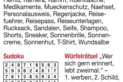 Ausgabe vom Dienstag, 12. August. Teil 2.