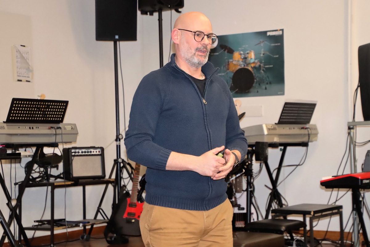 Roger Vogt sprach kürzlich im Singsaal des Sekundarschulhauses in Unterstammheim.