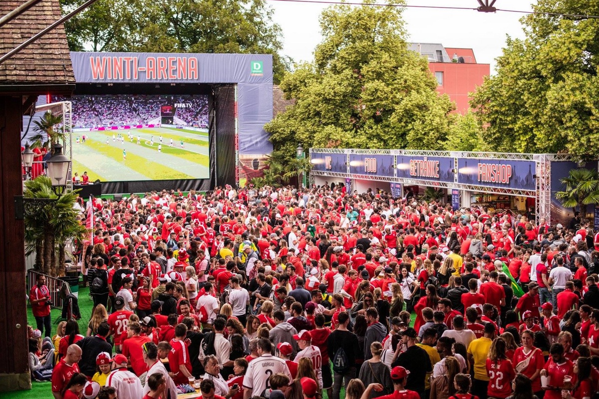 Der Branchenprimus: Die Winti-Arena beim Teuchelweiher.