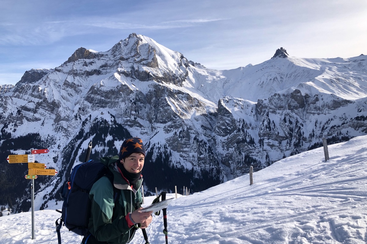 Maître de Cabine und angehende Wanderleiterin Susanna Keller auf einer ihrer Wandertouren. Für diese Leidenschaft hat sie zurzeit wegen anhaltender Kurzarbeit mehr Zeit als sonst.