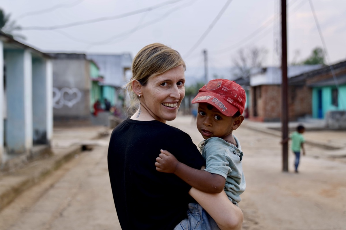 2014 gründete Andrea Rubin ihre Stiftung Hope is Life in Indien