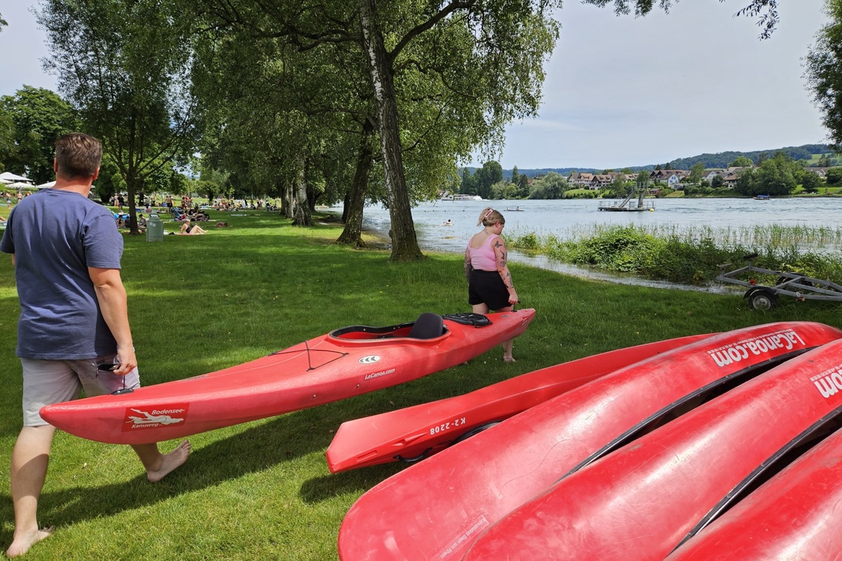 Das Strandbad Riipark ist seit rund zehn Jahren eine Verleihstation für Kanus – und sehr beliebt.