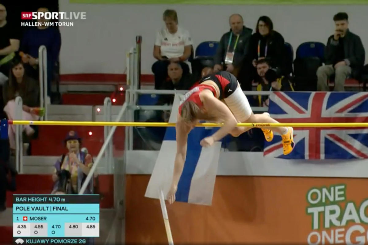 Auch die 4,70 Meter packte Angelica Moser im ersten Versuch. Es war ihr höchster Sprung in diesem Winter.