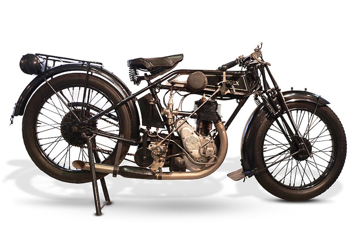 Auch 1926 waren Motorräder, wie diese Horex, ohne aktive Schalldämpfung sehr laut. 