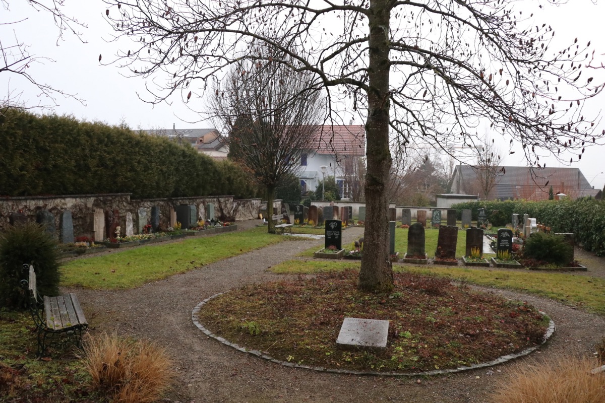 Das Gemeinschaftsgrab (Vordergrund) stösst an seine Kapazitätsgrenzen, die Sitzbänke sind stark verwittert, und der restliche Friedhof lädt kaum zum Verweilen ein. Das will der Gemeinderat ändern.