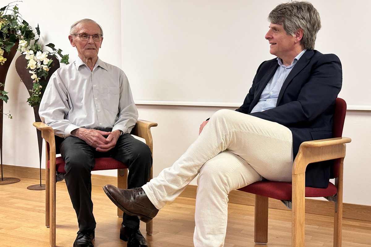 Isabelle Waldbergs Neffe Karl Farner (links) hütete als Bub ihr Söhnchen. Rechts: Thomas Kain.