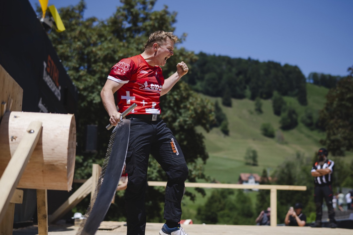 Jeffrey Hübscher, hier an der «Single Buck», gewann bei den Rookies drei von fünf Disziplinen.