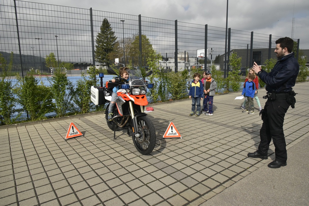 Einmal auf einem Polizei-Töff zu sitzen