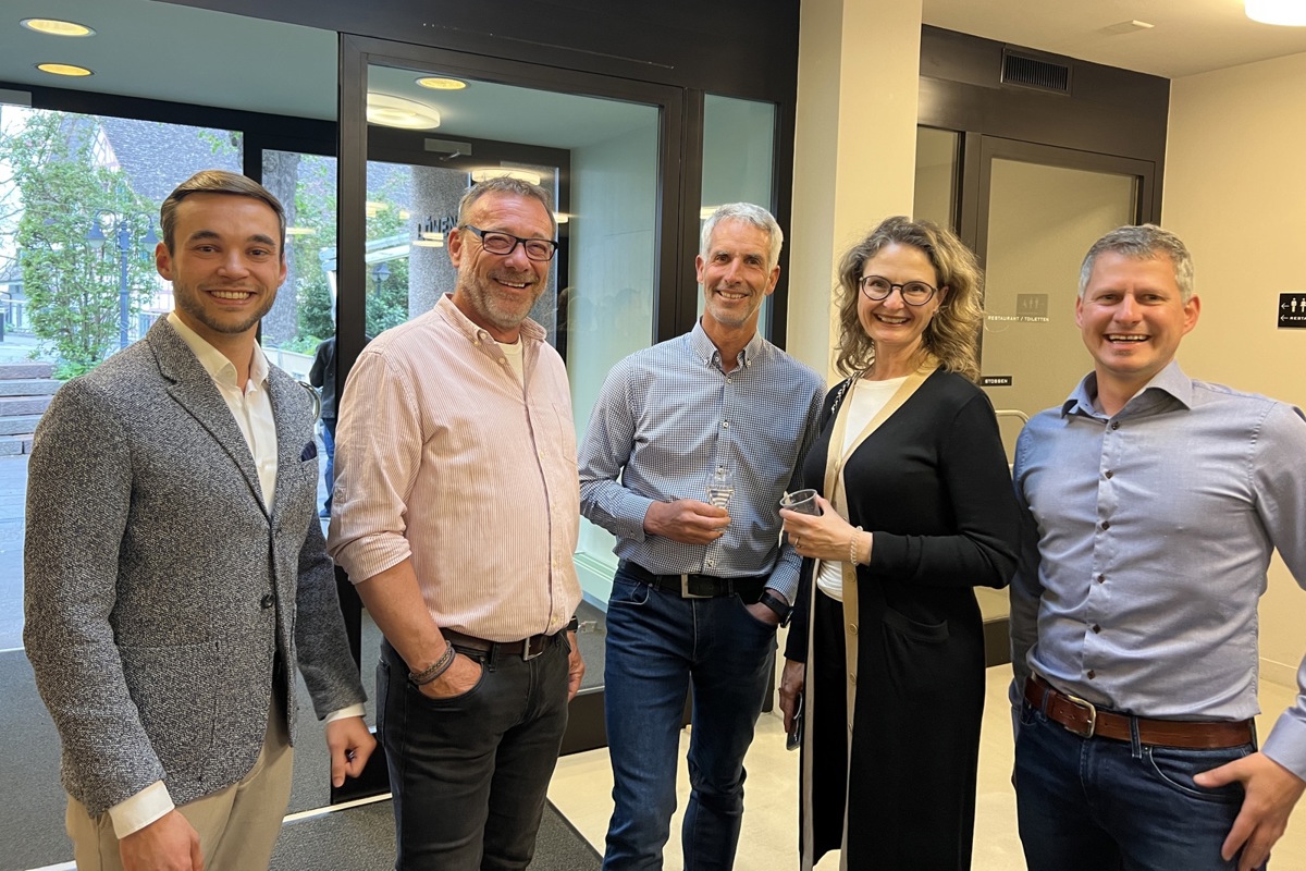 Haben Grund zur Freude (von links): Luca Ehrismann, Markus Tunkel, Dani Grab, Marianne Schaub und Erwin Moser.