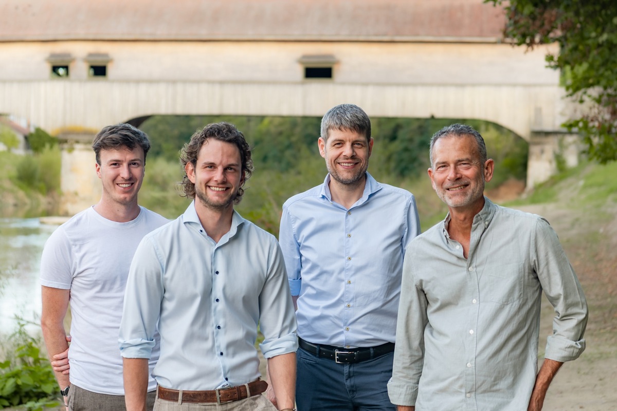 Kandidieren für die GLP Wyland für den Kantonsrat: Pascal Grütter, Lucas Erni, Simon Bachmann und Andrea Braun.