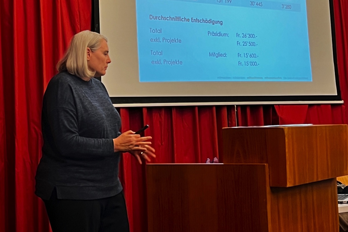 Schulpräsidentin Sandra Dias.