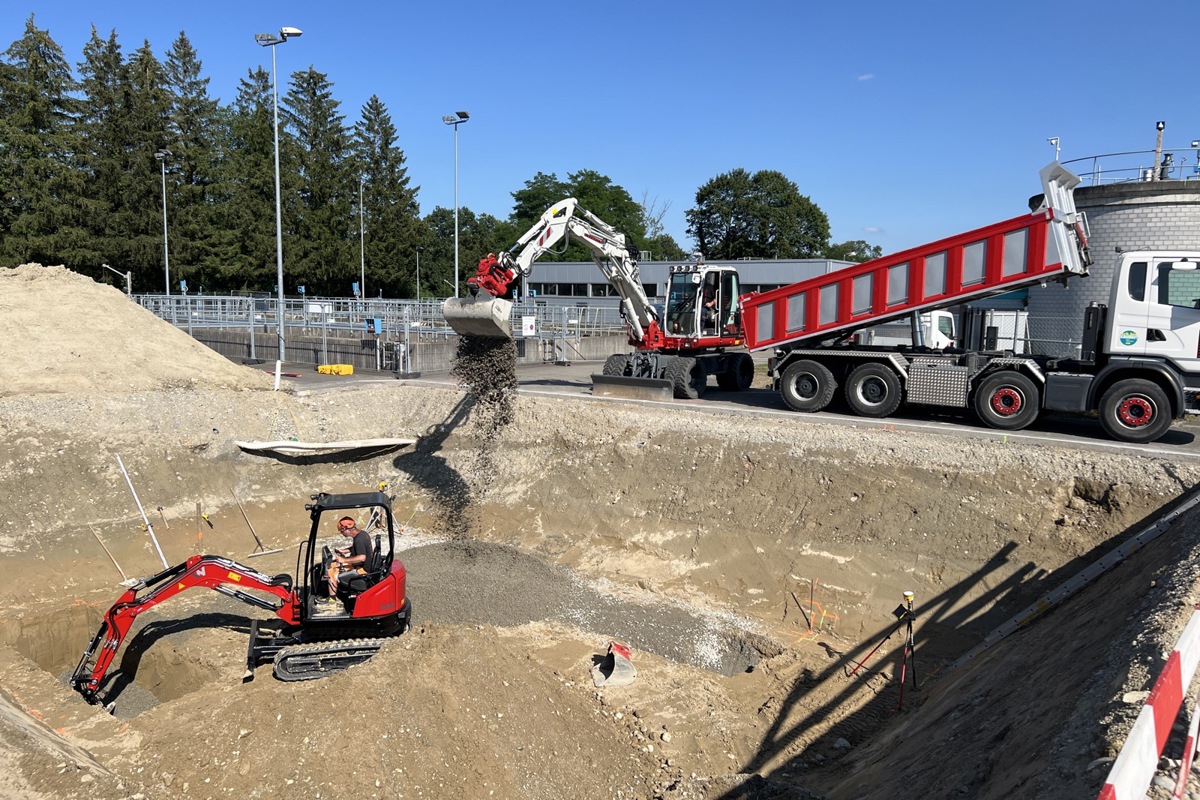 Neben der ARA Andelfingen im Niederfeld entsteht das sichtbarste Zeichen des Wasserzusammenschlusses.