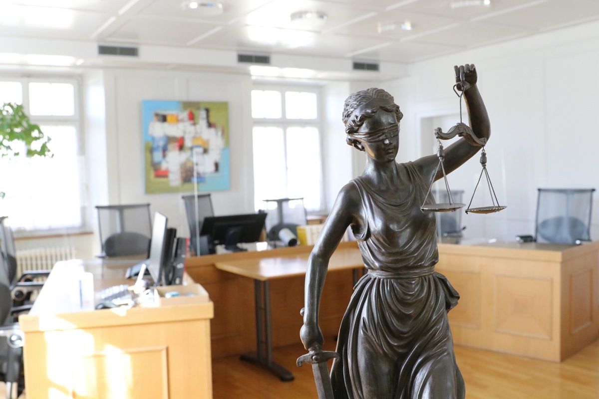 Justitia im Bezirksgericht Andelfingen.