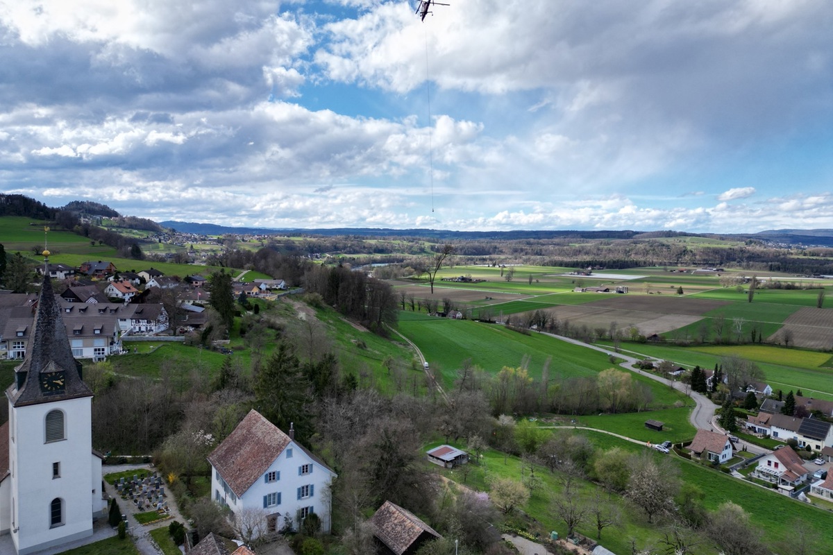 Der Holzschlag erfolgte im Tobel des Altenbachs.