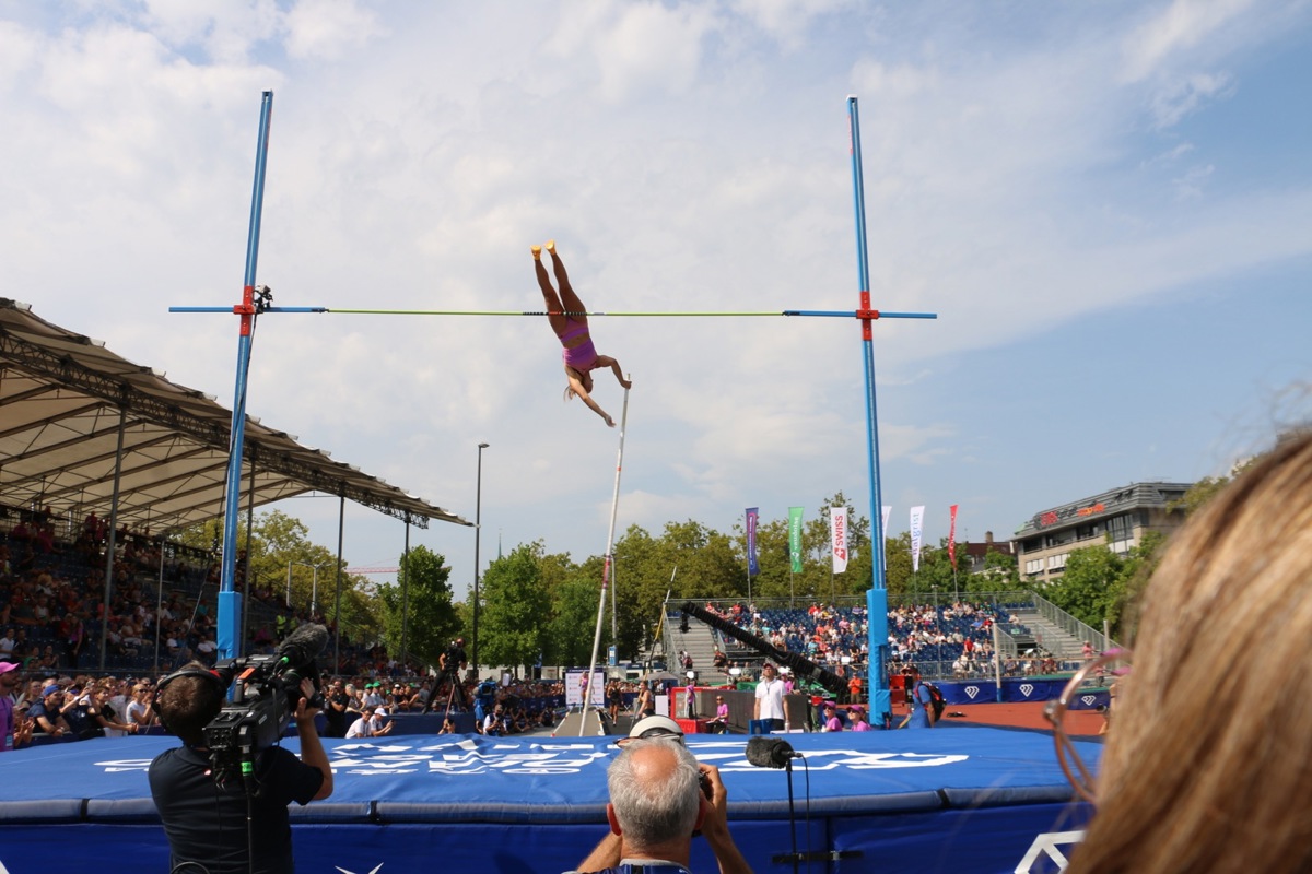 Angelica Moser (hier bei Weltklasse Zürich vor einem Jahr) ist zurück im Wettkampfgeschehen.