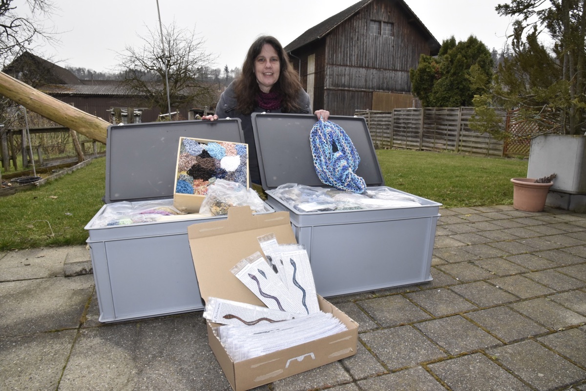 Beatrice Frei-Hofer hat volle Kisten mit selbst gemachten Waren