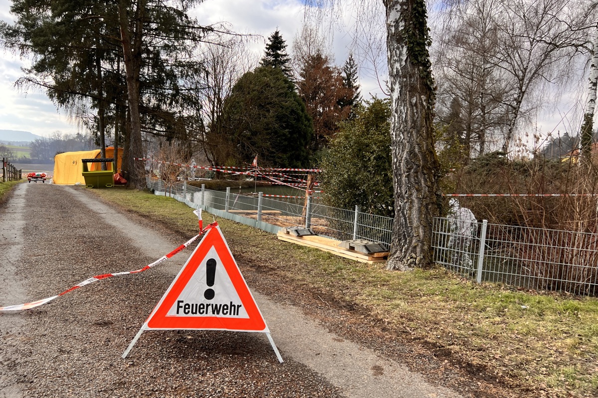 Im Weiher der Weinlandmühle in Trüllikon verendeten letzte Woche fünf Schwäne an der Vogelgrippe.