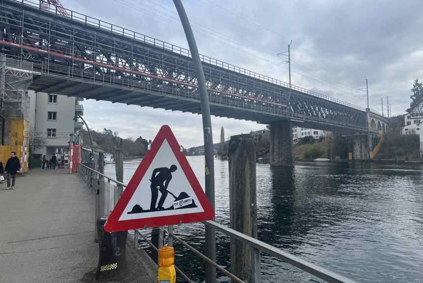 2804 1 Feuerthalen Sbb Bruecke Baustelle Spa